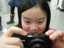 Child taking a picture